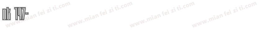 nk 147字体转换